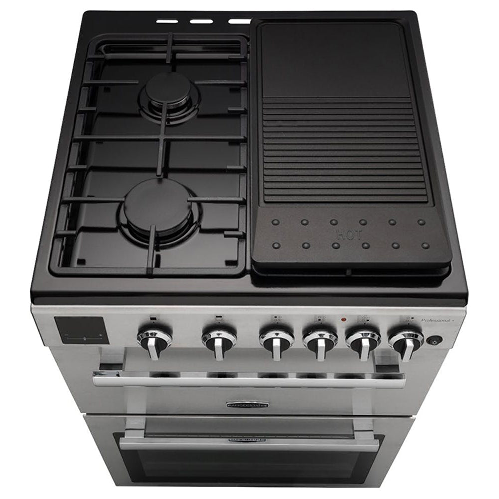 Rangemaster Professional+ 60cm Natural Gas Cooker PROPL60NGFSS/C, stainless steel, available at Keans Claremorris