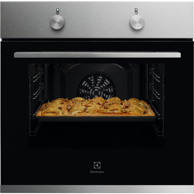 Electrolux S/S Oven & Hob Pack (Ceramic Hob with Knobs) EPV3000BXA - Image 1