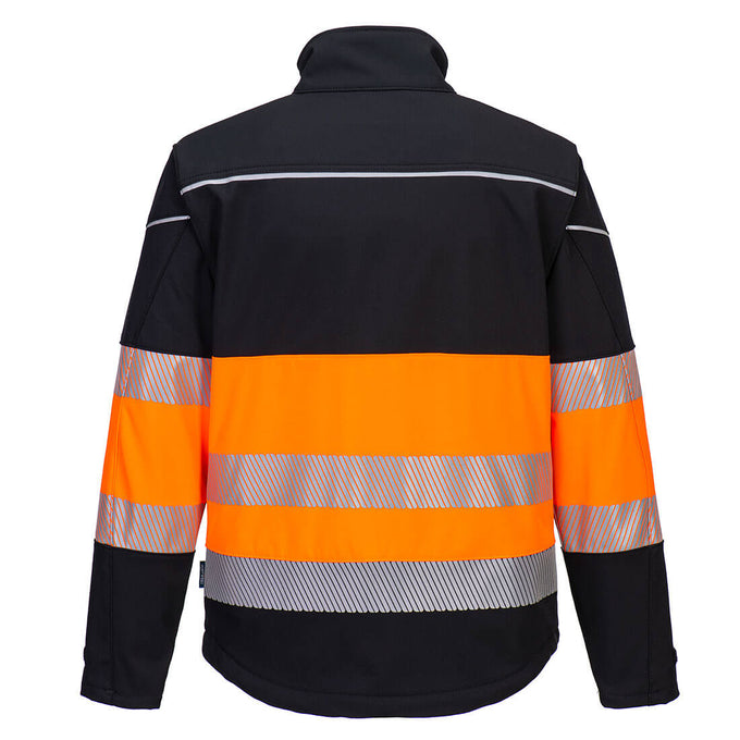 Portwest Softshell Jacket - Black/Orange - Image 2