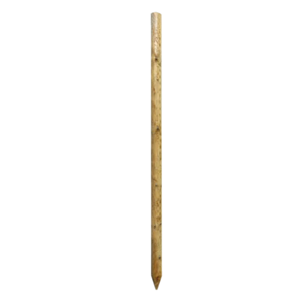 Peeled Green Post 5.5' Medium Round Stake 3"- 4" Keans Claremorris