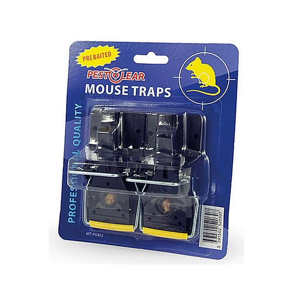 Pestclear Plastic Pre Baited Mousetrap x2 Keans Claremorris