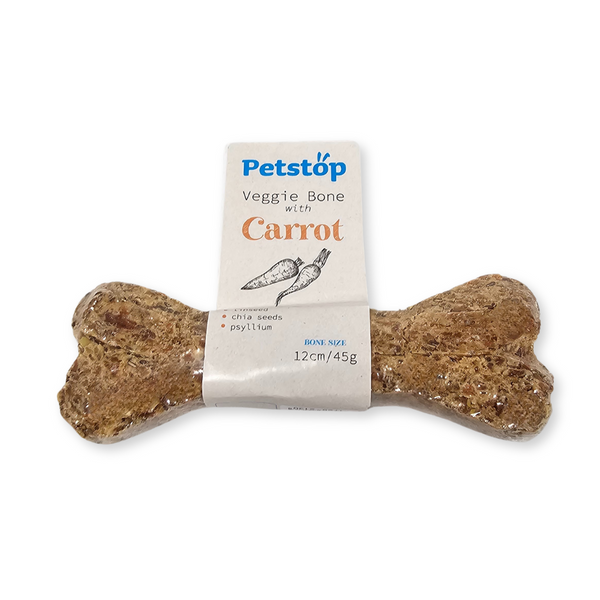 Petstop Veggie Chew Bone 12cm for dogs, plant-based, nutritious, supports digestion and coat health – Keans Claremorris