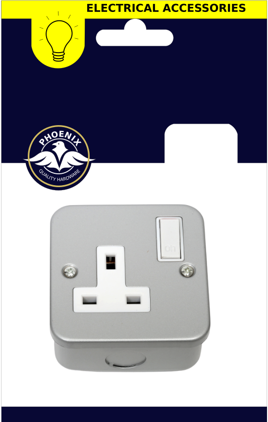 Phoenix Metal Clad Socket Switched 1 Gang Keans Claremorris