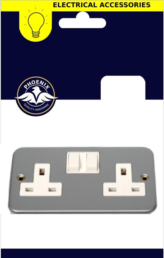 Phoenix Metal Clad Socket Switched 2 Gang Keans Claremorris