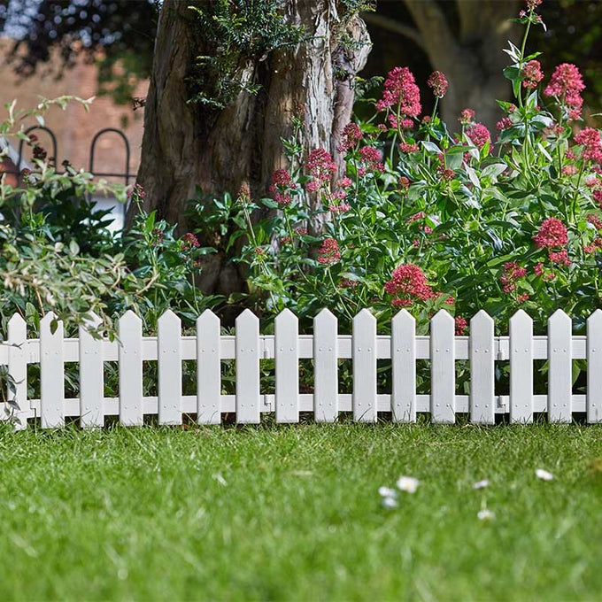 Picket Fence  White  20cm x 1.6m Keans Claremorris