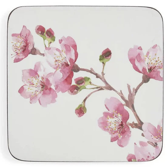 Pink Blossom Coasters - Set of 6 Keans Claremorris