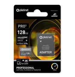 Platinet 128Gb Uhs-3 4K Micro SD Card & Adap| 429108 Keans Claremorris