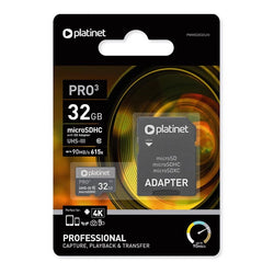 Platinet 32Gb Uhs-3 4K Micro SD Card & Adap| 440035 Keans Claremorris
