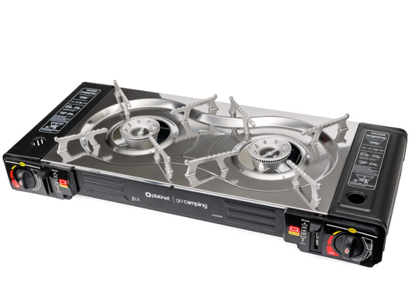 Platinet Double Gas Camping Stove - 461351 Keans Claremorris
