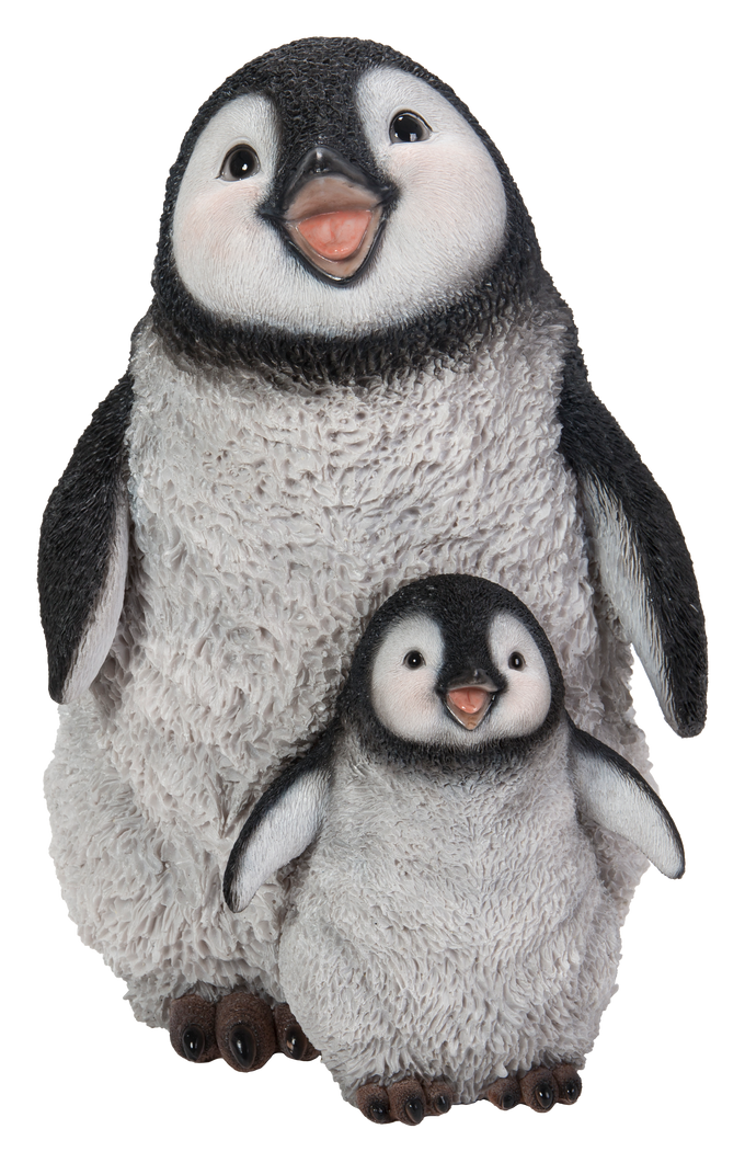 Playful Mother & Baby Penguins B Keans Claremorris