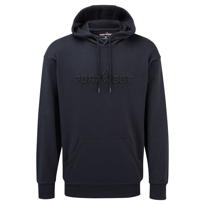 Portwest Embossed Hoodie Navy Keans Claremorris