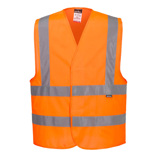 Portwest Two Band Hi-Viz Vest - Orange S/M Keans Claremorris