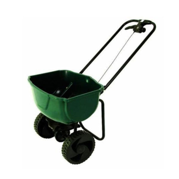Precision Super Lawn Broadcast Spreader TC2026A with 20kg capacity and 9-inch wheels for even lawn treatment | Keans