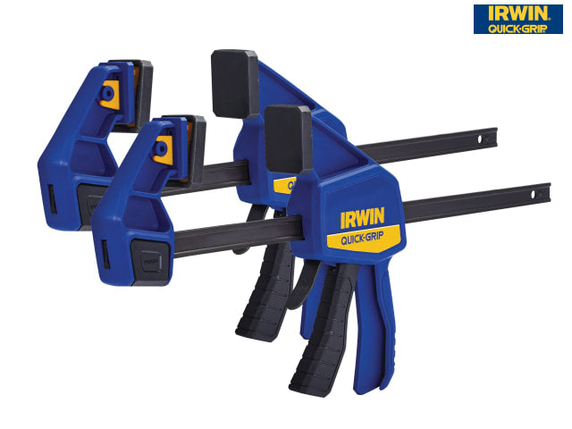 IRWIN Q/Grip 12in Quick-Change Bar Clamps Twin Pack, 136kg force, 300mm capacity – Keans Claremorris