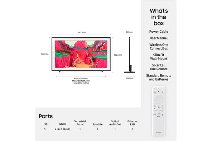 Samsung 75" The Frame Pro LS03FW Neo QLED 4K Smart TV (2025) | QE75LS03FWUXXU - Image 13