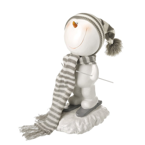 White Skating Snowman Ornament – 40.5cm