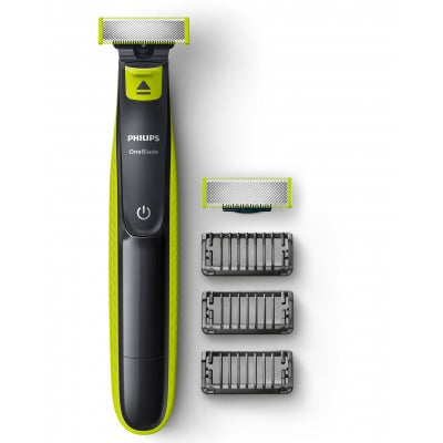 Philips OneBlade Razor QP2520/25 for trimming, edging, shaving with 3 combs, fast delivery from Keans Claremorris.