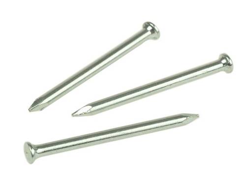 R-MNL Masonry Nails 3x65mm, hardened steel, zinc plated, sharp diamond point, solid head, box of 100 – Keans Claremorris