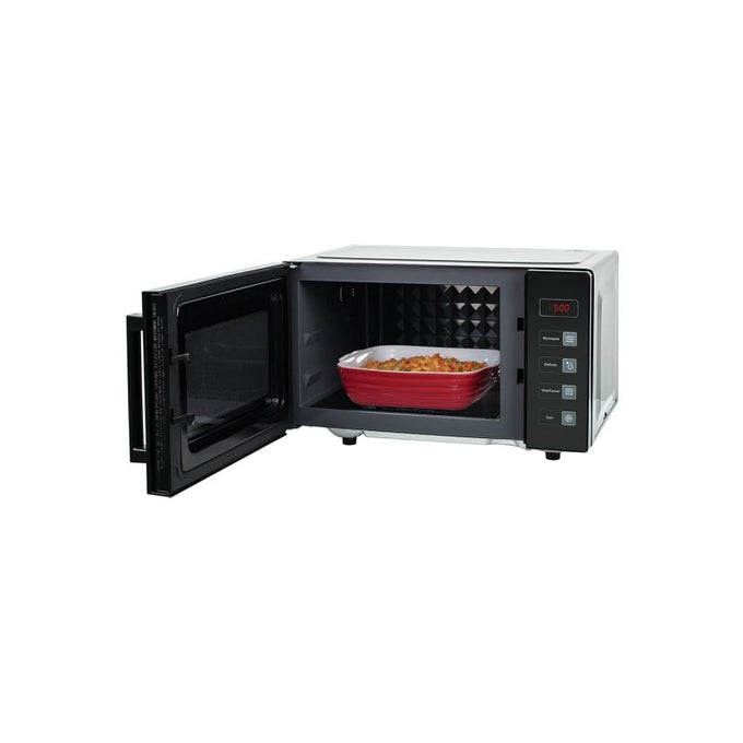 Russell Hobbs 23L Black Microwave Flatbed RHEM2301BLK, compact design, available at Keans Claremorris