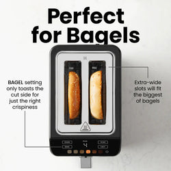 Chefman Smart Touch 2 Slice Toaster| RJ31-SS-T-2S-UK