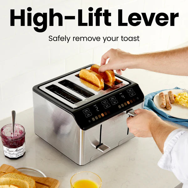 Chefman Smart Touch 4 Slice Toaster| RJ31-SS-T-4SL-SBS - Image 3