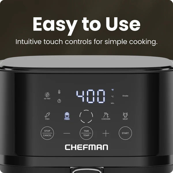 Chefman Turbo Fry Touch 4L Air Fryer| RJ38-4T-BLACK - Image 3