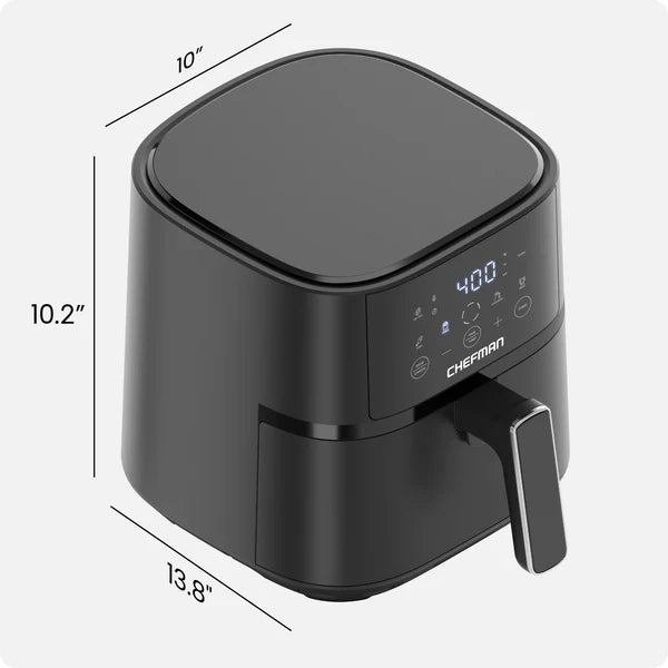 Chefman Turbo Fry Touch 4L Air Fryer| RJ38-4T-BLACK - Image 6