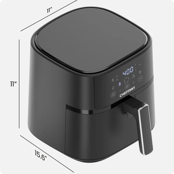 Chefman Air Fryer Turbo Fry Touch 6L Digital Air Fryer| RJ38-6T-BLACK-D-UK - Image 6