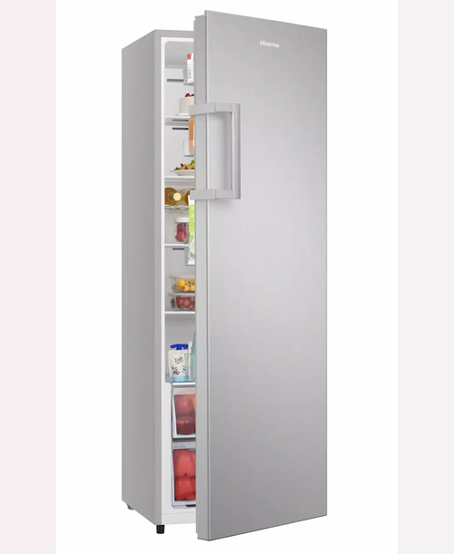 Hisense 179cm tall freestanding fridge in stainless steel, available at Keans Claremorris