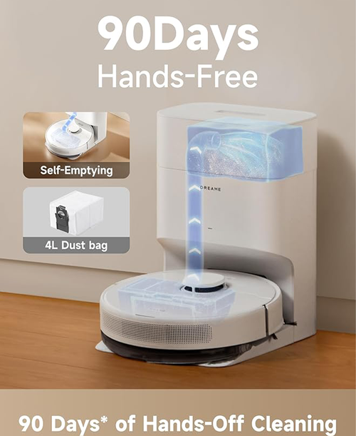 Dreame D10 Plus Gen 2 Robot Vacuum & Mop with Self-Emptying Base, Efficient Cleaning - Keans Claremorris