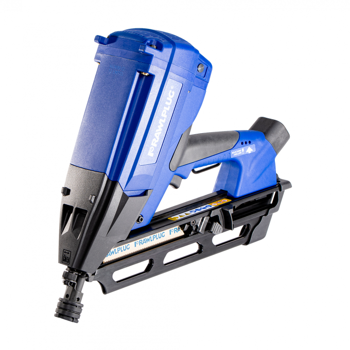 Rawplug R-WW90II gas framing nailer, 50-90mm nails, lithium tech, ergonomic, 60-nail magazine – Keans Claremorris