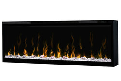 Dimplex 50" Ignite Frameless Electric Fireplace with realistic flames, sleek design – available at Keans Claremorris.