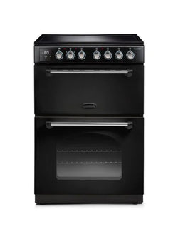 Rangemaster CLA60ECBL/C 128100 Classic 60cm Ceramic Cooker - BLACK/CHROME | Keans Claremorris