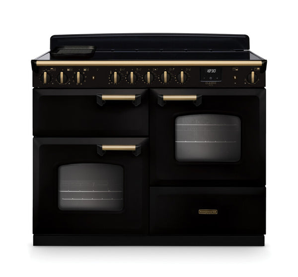 Rangemaster Classic Deluxe 110 Induction With Antique Brass Trim | Keans Claremorris