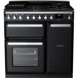 Rangemaster Dual Fuel Estel Deluxe 90cm Chrome Trim Keans Claremorris