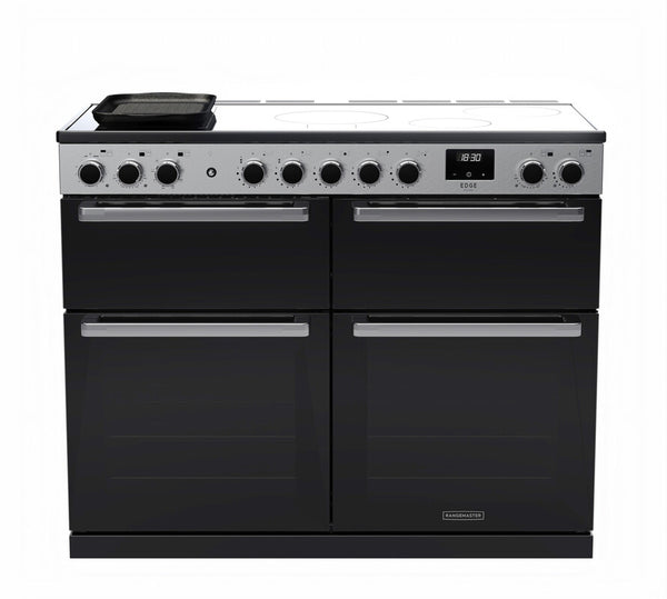 Rangemaster Edge Delux Induction 110cm Black with Slow Cook Oven Keans Claremorris