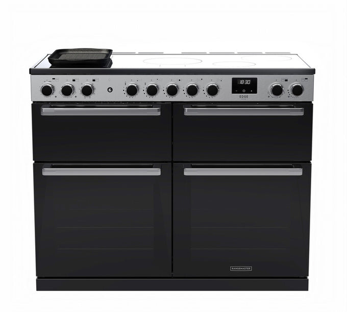 Rangemaster Edge Delux Induction 110cm Black with Slow Cook Oven Keans Claremorris