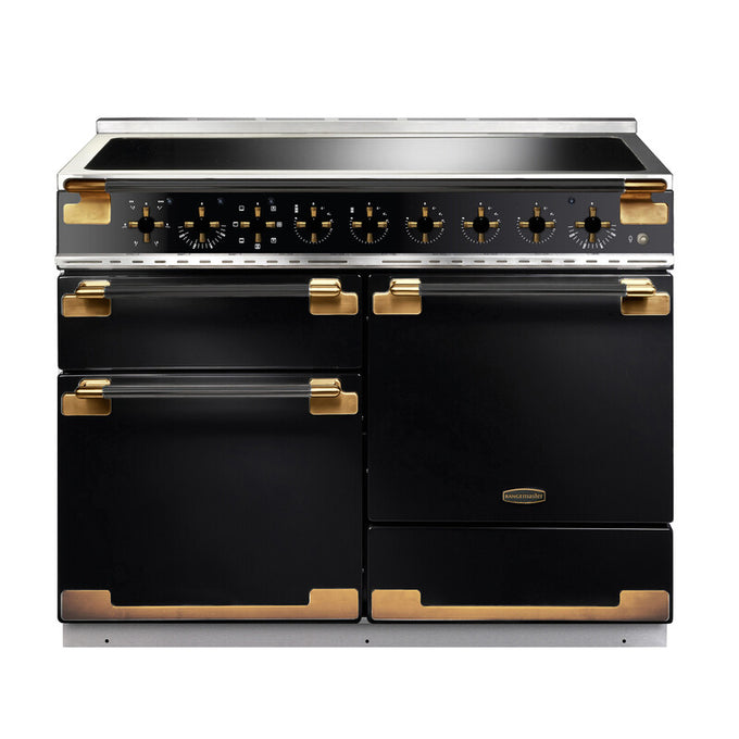 Rangemaster Elise 110cm Induction Black Edition Antique Brass Trim Keans Claremorris