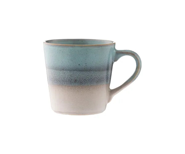 Reactive Fade Blue Mug, 400ml stoneware, microwave & dishwasher safe, unique glaze finish – Keans Claremorris