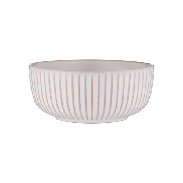 Reactive Ridge White Cereal Bowl Keans Claremorris