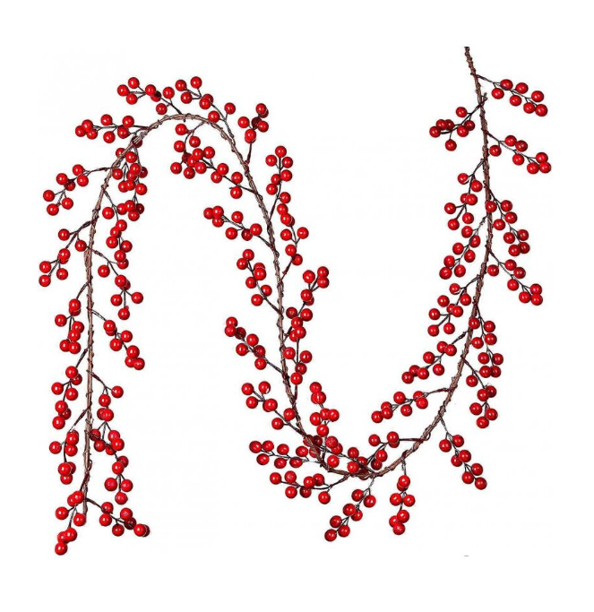 Red Berry Christmas Garland 6Ft/180cm Keans Claremorris