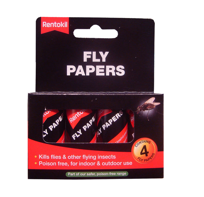 Rentokil 4Piece Fly Papers Keans Claremorris