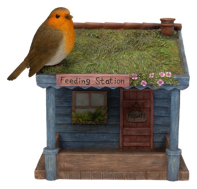 Robin Bird Feeding Station D - L.17cm Keans Claremorris