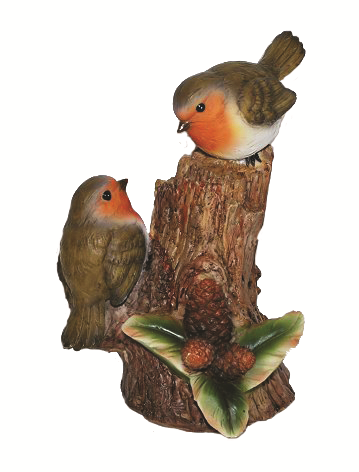 Robin on Tree Stump D - 15 cm Keans Claremorris