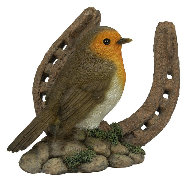 Robin on a Horseshoe F Keans Claremorris