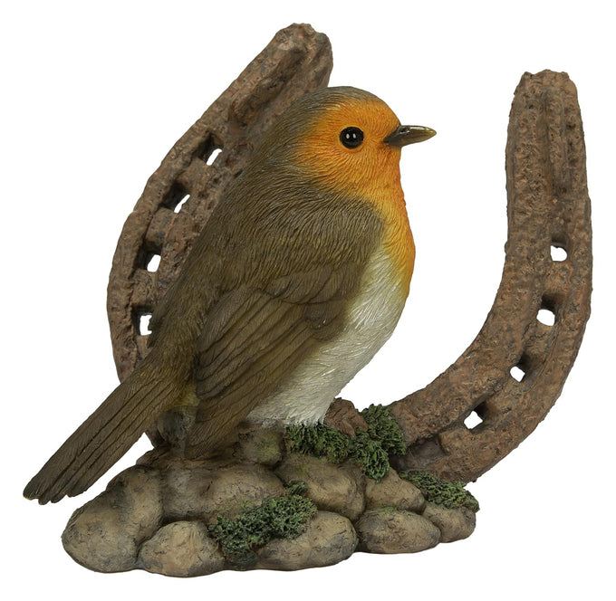 Robin on a Horseshoe F Keans Claremorris