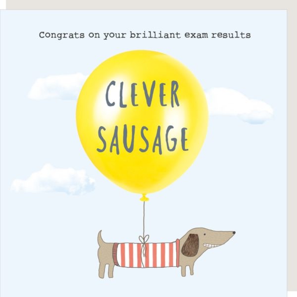 Rosie Made A Thing Clever Sausage Exam Congratulations Card Keans Claremorris