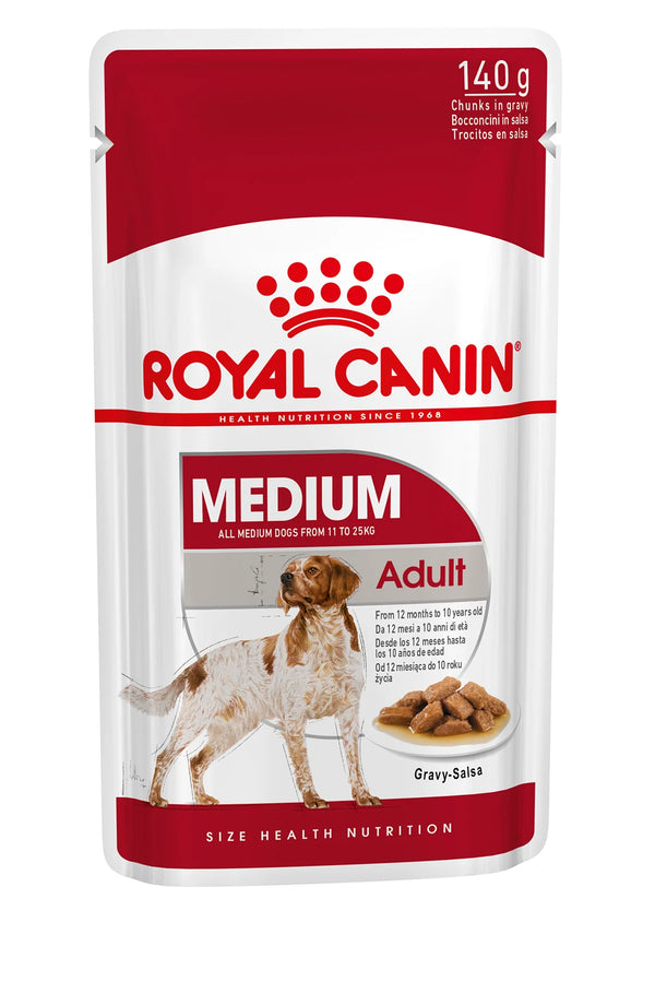 Royal Canin Medium Adult Dog- Gravy Pouch 140G Keans Claremorris