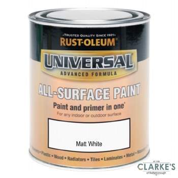 Painters Touch Universal Matt White 750ml