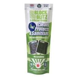 Block Blitz Artificial 380G 15Sqm - powder cleaner for astro turf and artificial grass, cleans, protects, sanitises | Keans